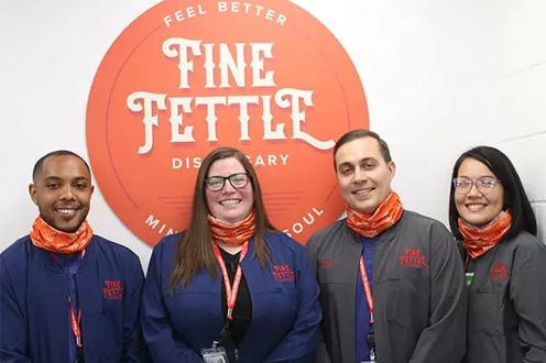 <p>Photo of Fine Fettle employees</p>
