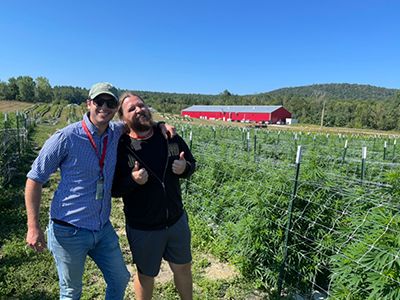 <p>Fine Fettle employees at their grow site</p>
