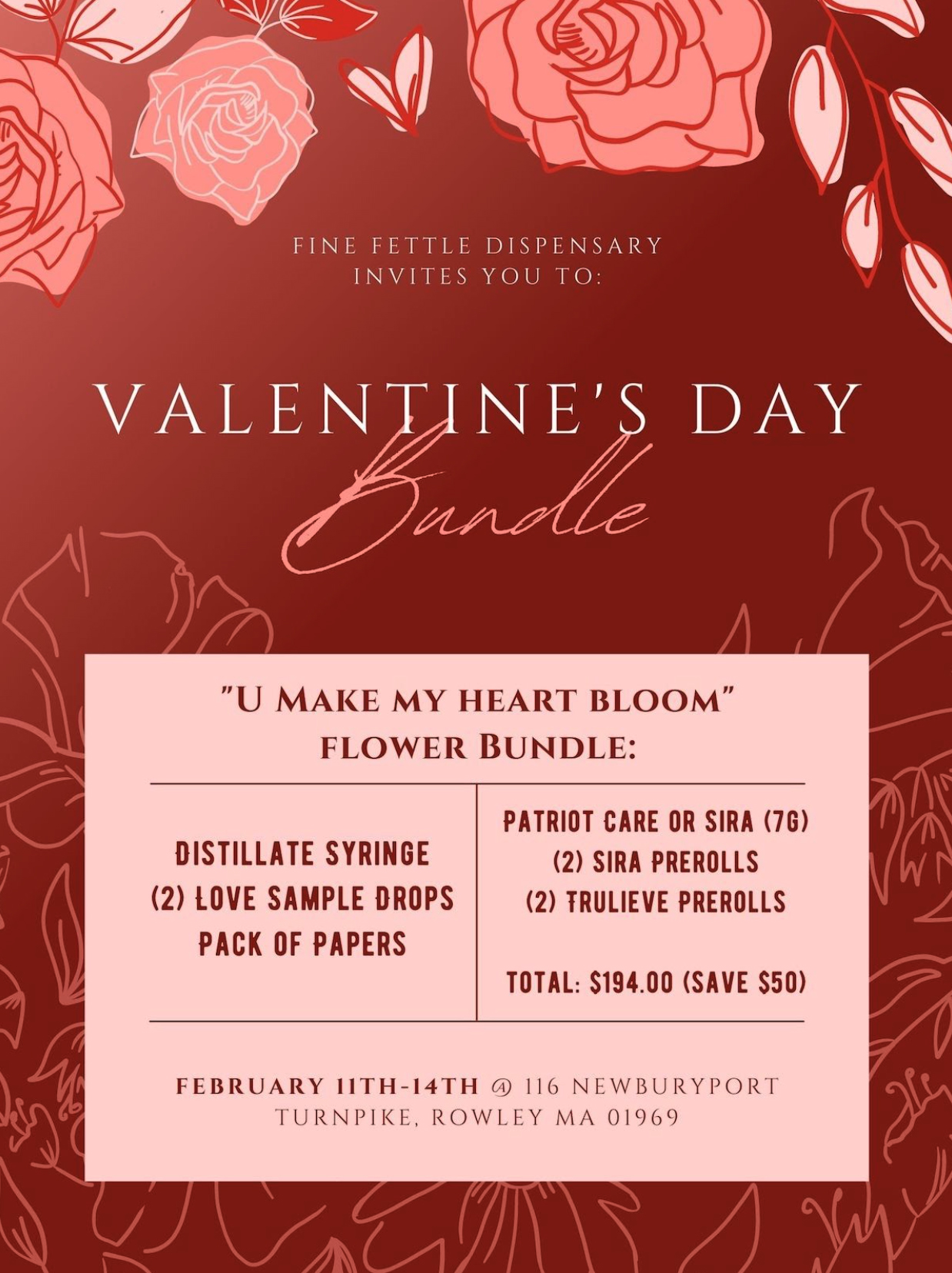 Valentine's flower bundle