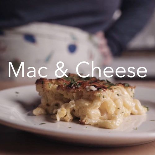 Mac and cheese on plate