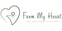 Logo with a heart outline containing a house and person, next to the text From the Heart, reflects our small business partnership agreement in Home Care, Personal Care & Companionship.