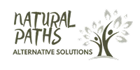 Logo for Natural Paths Alternative Solutions featuring stylized text, a leafy tree illustration, and symbolizing small business partnership agreement.