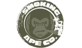 Logo for Smoking Ape Co. featuring a stylized ape with a stern look and smoking cigar, symbolizing strength—a bold emblem for your small business partnership agreement. White text curves around the circle.
