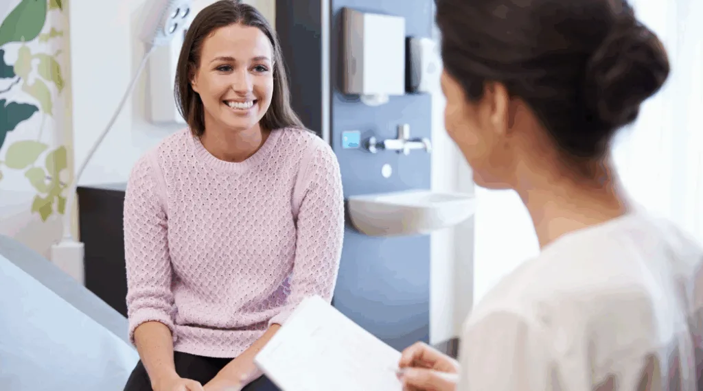 beginner cannabis user meeting with doctor