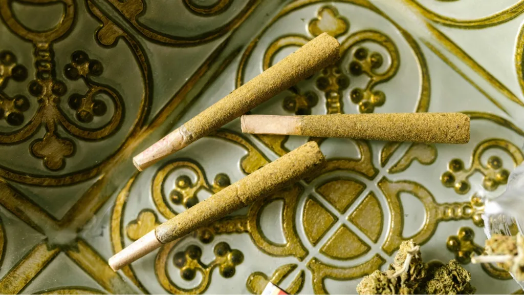 Three cannabis pre-rolls from Fine Fettle dispensary