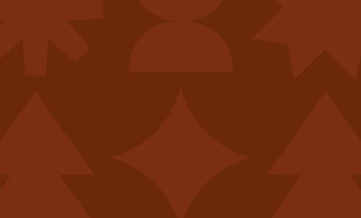 Abstract background with geometric shapes in various shades of brown, including stars, triangles, circles, and diamond-like forms.