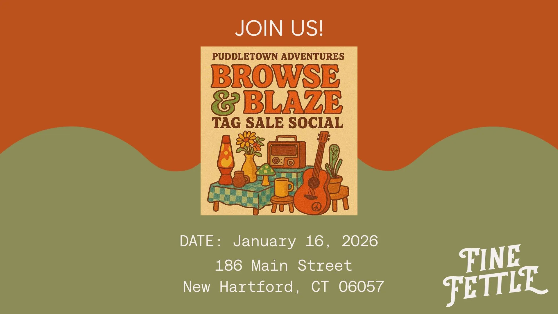 Browse and Blaze Tag Sale Social